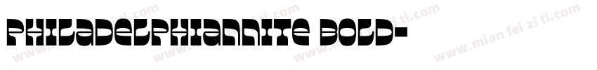 PhiladelphianNite Bold字体转换